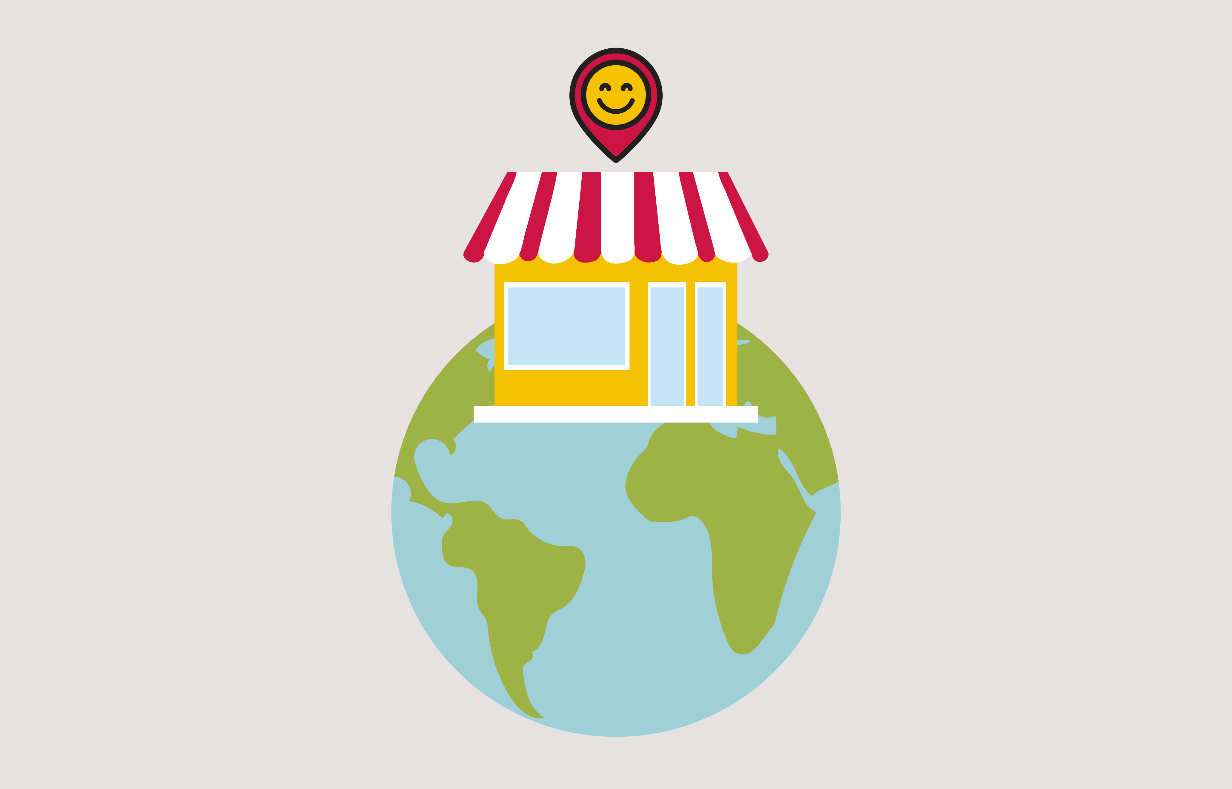 Local business support illustration